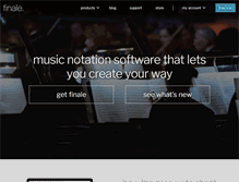 Tablet Screenshot of finalemusic.com